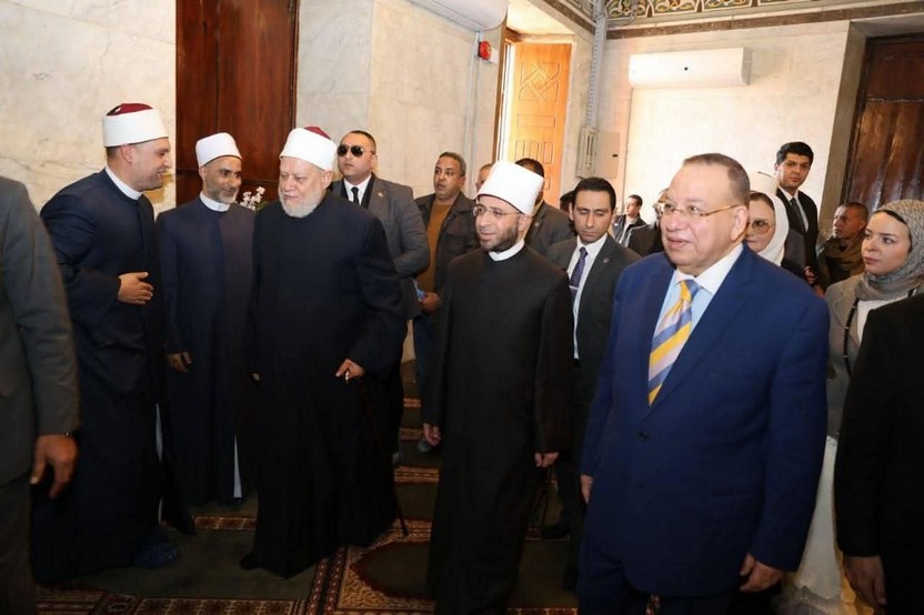 In accordance with presidential directives: The Minister of Awqaf, Cairo Governor, and the Chairman of the Board of Trustees of Al Mawaddah Foundation inaugurate Al Sayyida Aisha Mosque